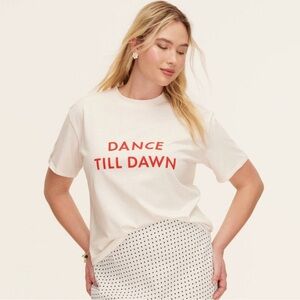 Kate Spade x Target Dance Till Dawn White T-Shirt